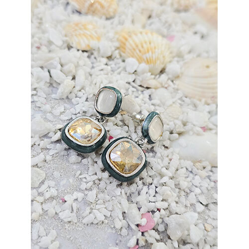 Western Earrings - Color: Blue