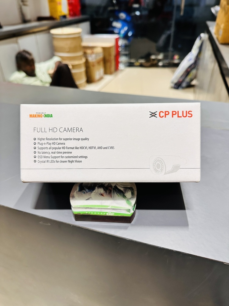 Cp Plus 2.4 Mp Bullet Cam Model Cp-Urc-Tc 24Pl2-V3 - Color: White