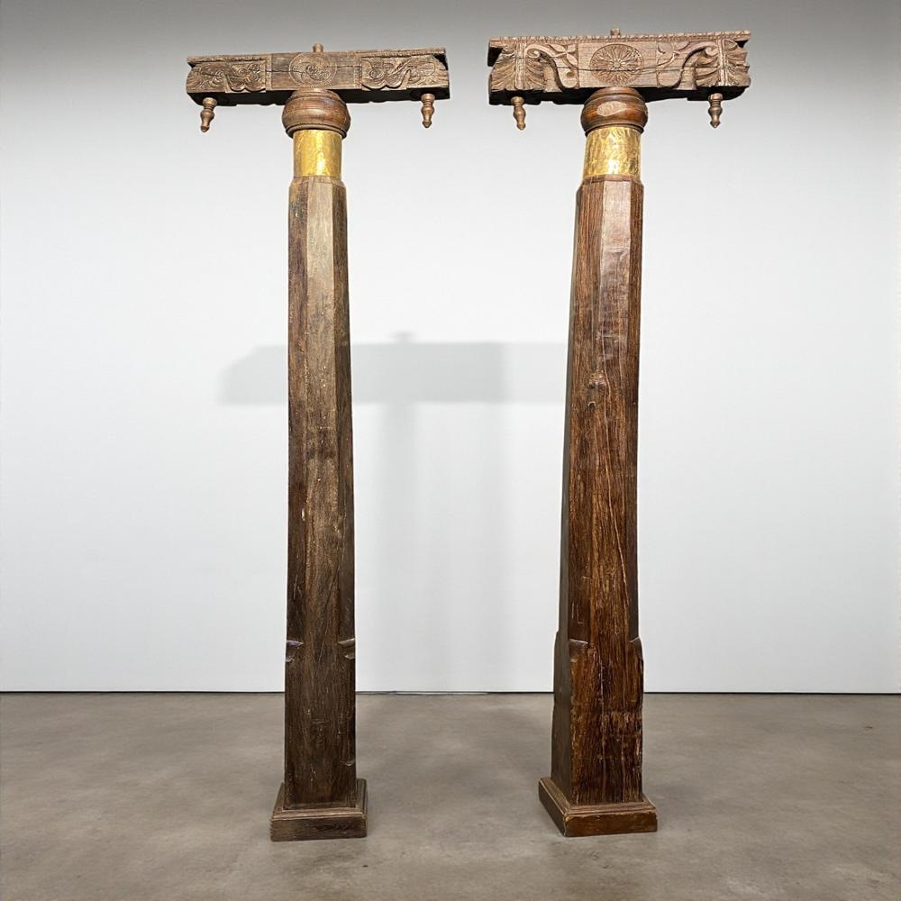 Antique Wooden Pillar - Artwork: Crafted