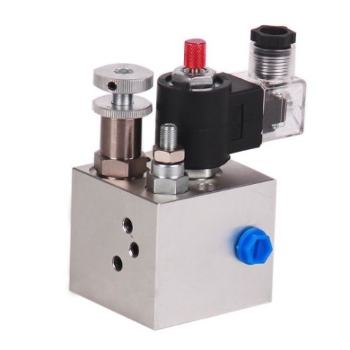 Hydraulic Lift Valve Block - Color: Silver