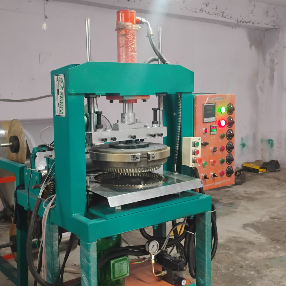 Fully Automatic Hydraulic Dona Pattal Making Machine