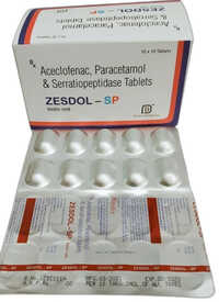 Aceclofenac Paracetamol And Serratiopeptidase Tablets