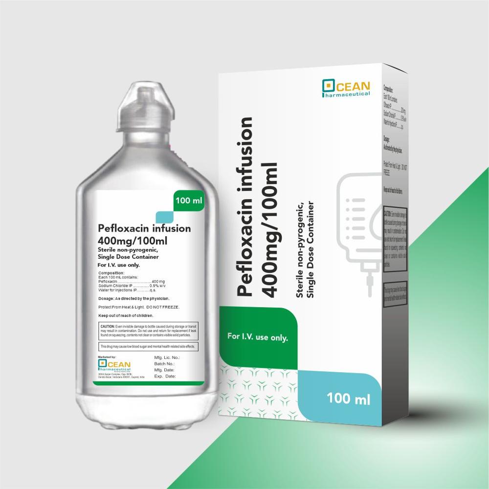 Pefloxacin Infusion 400mg/100ml - Dosage Form: Liquid