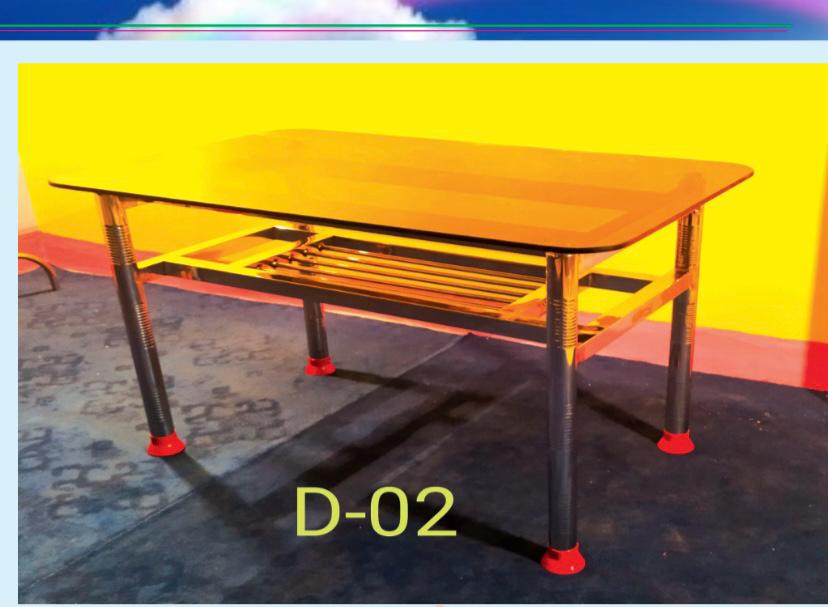 STEEL DINIING-2 ONLY FRAME ( 4 SETTERB )