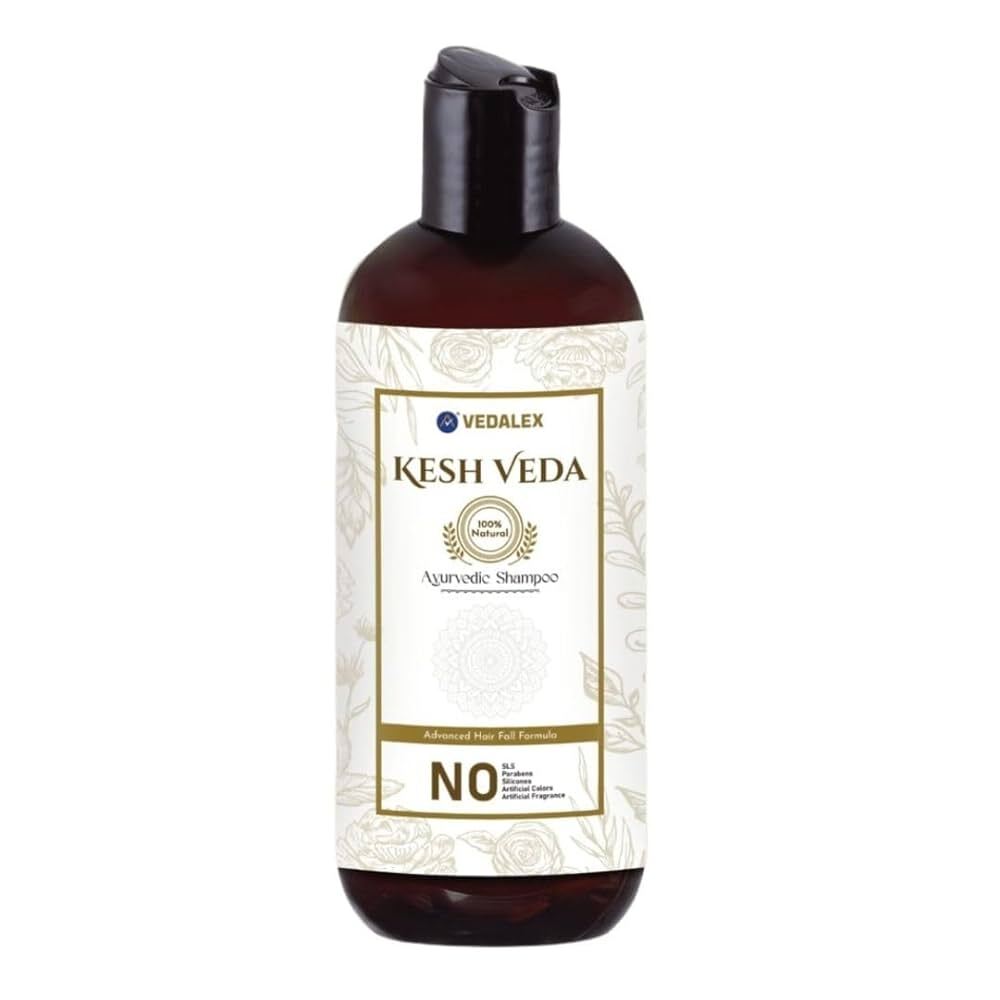 Kesh Veda Ayurvedic Shampoo 500Ml | Herbal Hair Growth Shampoo For Fuller, Longer & Stronger Hair - Age Group: Adult