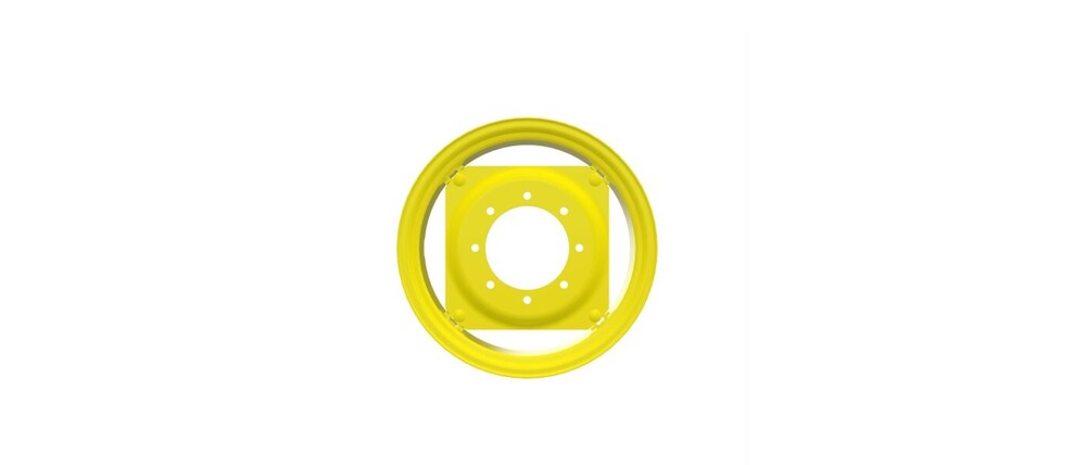 SJ20370 RIM AND WHEEL CENTER, 10 X 24  JOHN DEERE TRACTOR