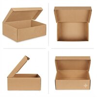 Corrugated Shoe Packaging Box - Coating Type: Customized