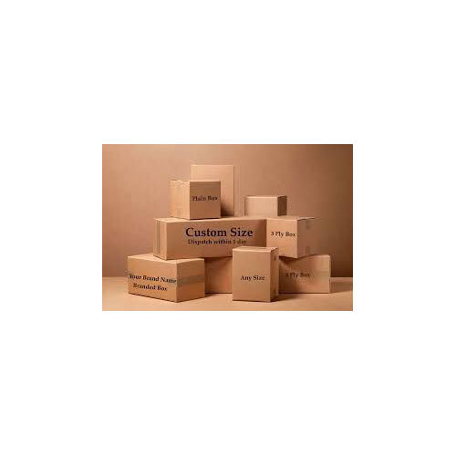 Customized Printed Corrugated Box - Color: Brown