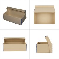 Matte Finish Corrugated Shoe Packaging Box - Coating Type: Customized