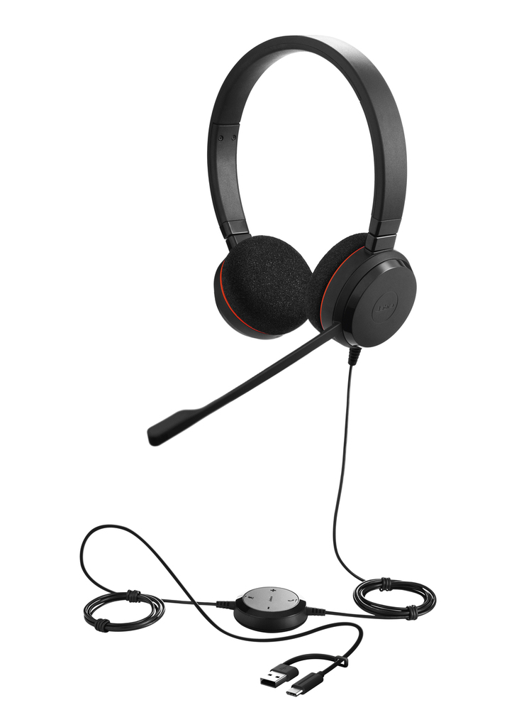 Jabra Evolve 20 Duo - Body Material: Plastic