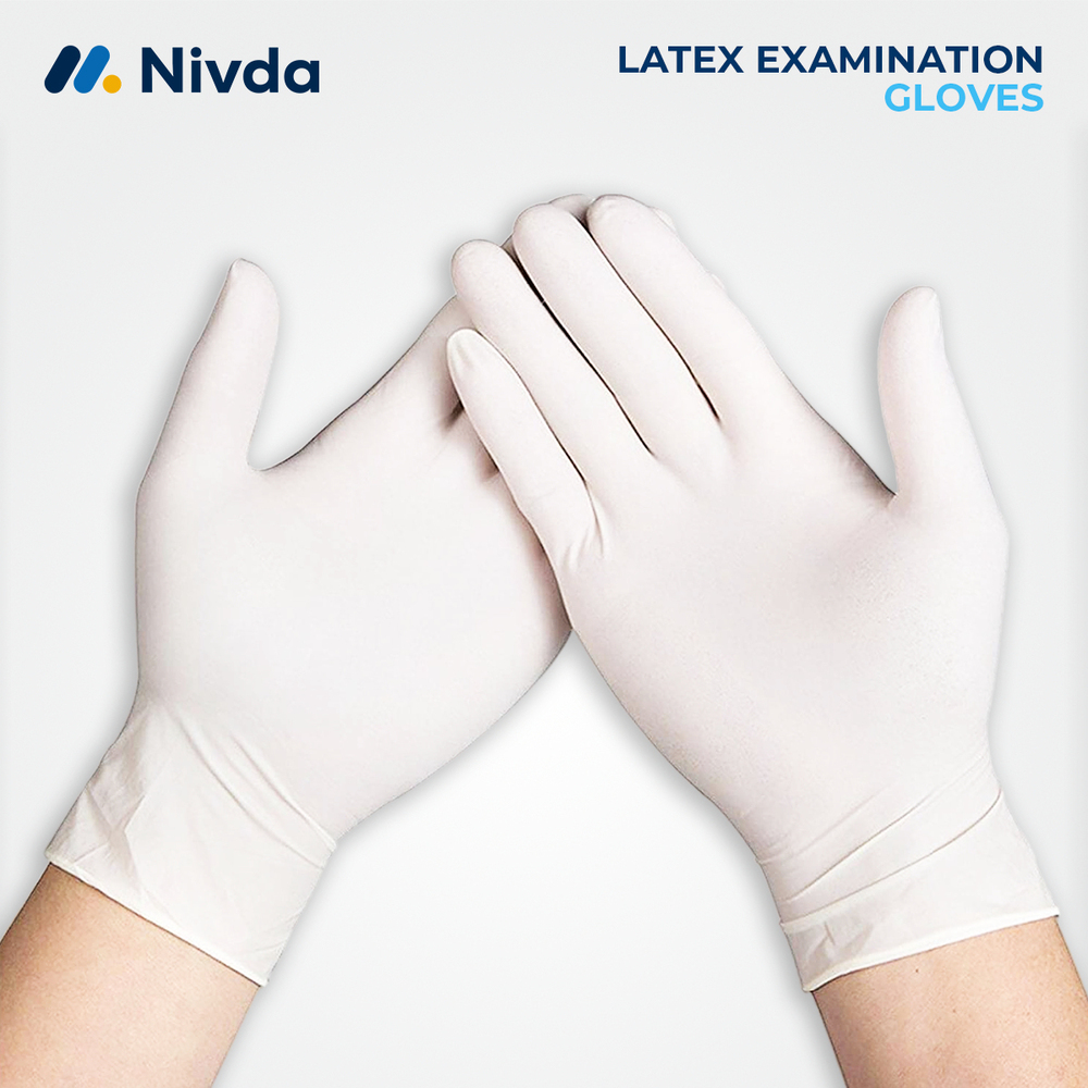 Latex Examination Gloves Ex. Large