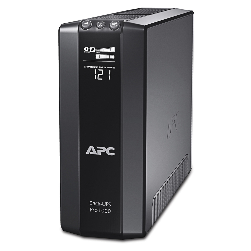 Apc Back-Ups Pro, 1000Va600W, Tower, 230V, 6X India 6A Outlets, Avr, Lcd, User Replaceable Battery - Color: Black