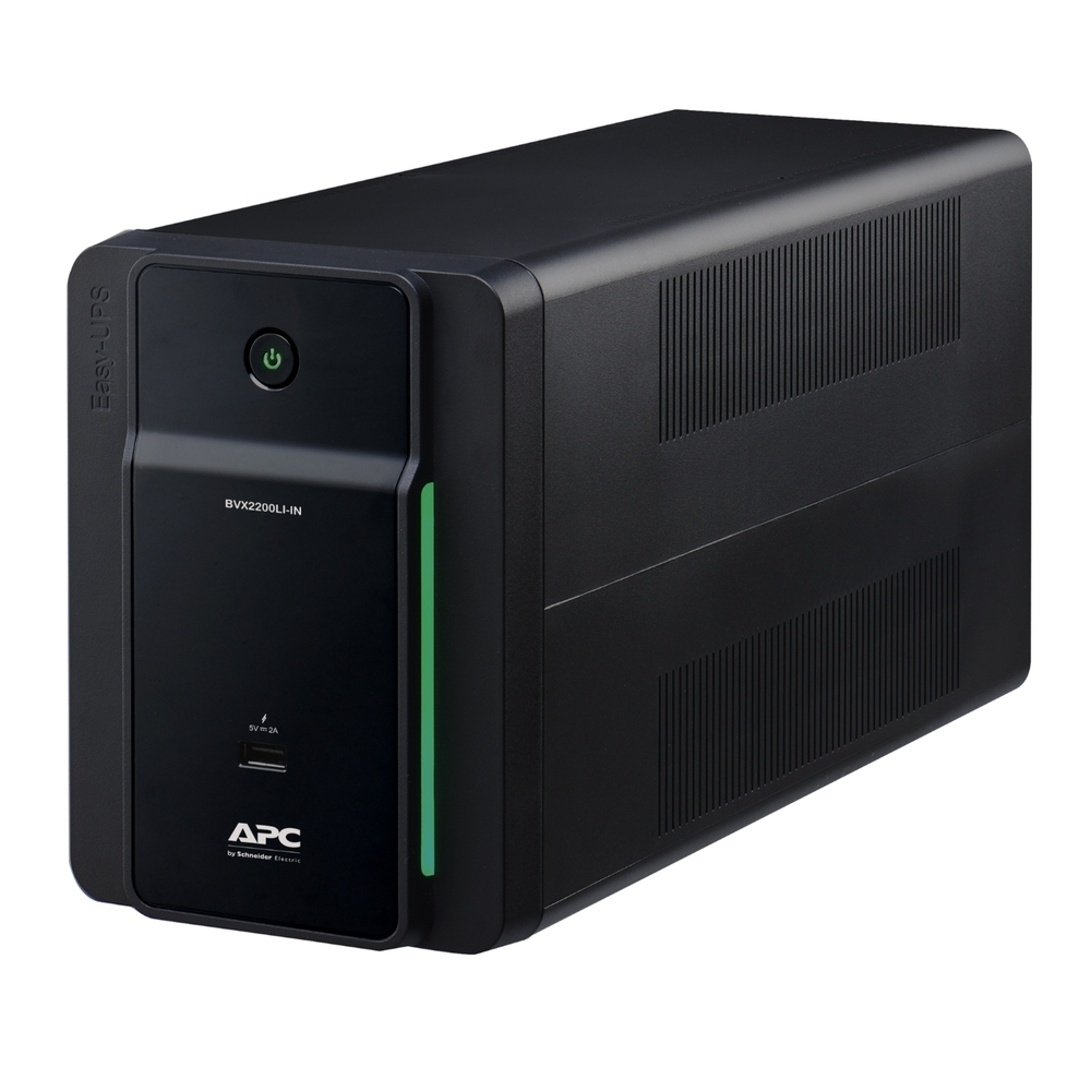 Apc Easy Ups Bvx 2200Va, 230V, Avr, India Sockets - Color: Black