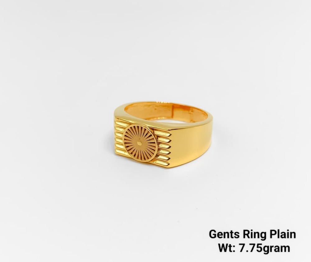 91.6 New Design Gold Gents Ring Plain