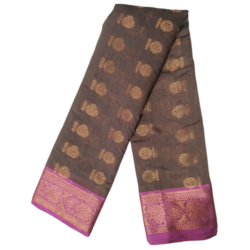 Cotton Boota Rich Saree Pallu