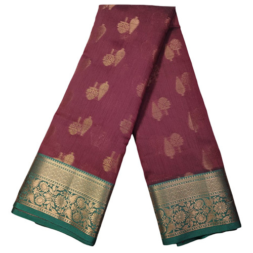 Cotton Boota Rich Saree Pallu