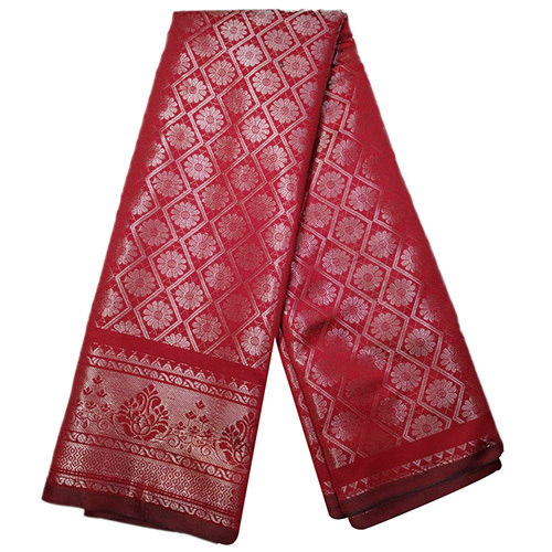 Tanchui Broket Banarsi Saree - Color: Red