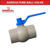Gokul Pvc Pp Solid Grey Long Handle Ball Valve - Application: Water Application