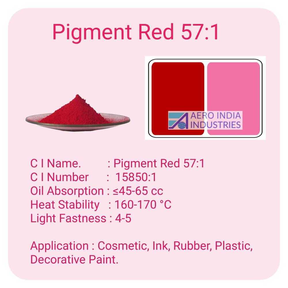Pigment Red 57:1 - Application: Industrial