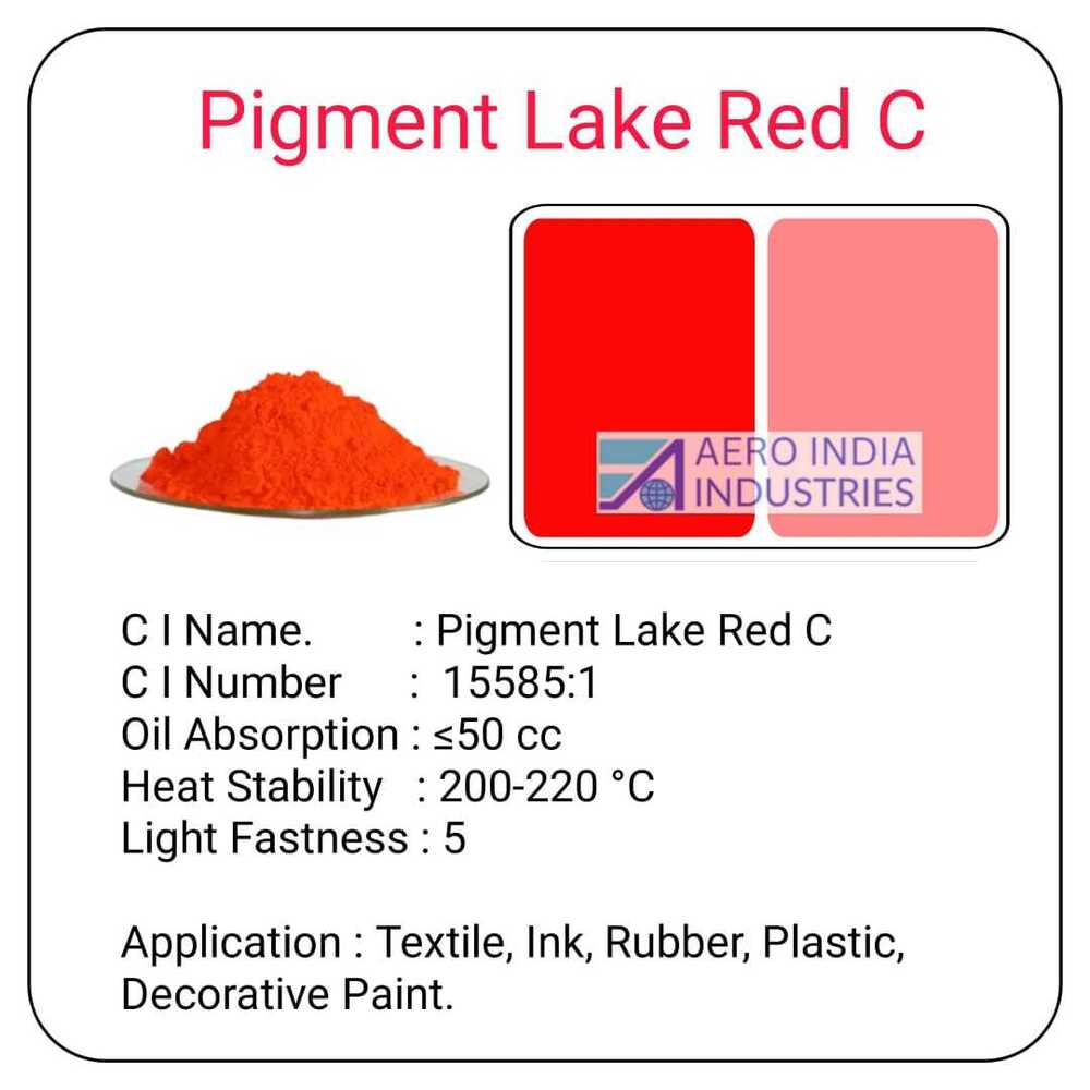 Pigment Lake Red C - Application: Industrial