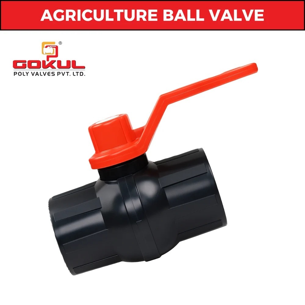 Black Long Handle Pvc Solid Ball Valve - Application: Water Application