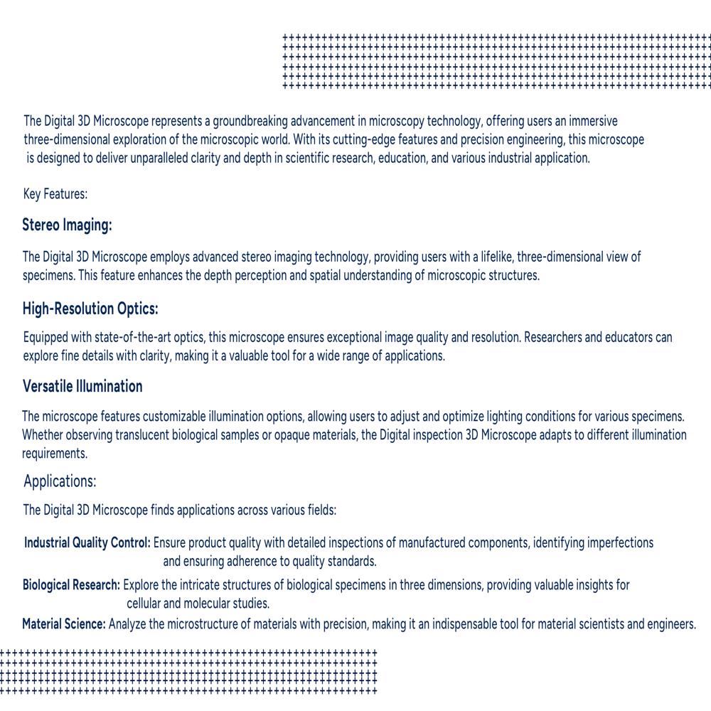 JBM- HD3D Monozoom 3D Microscope Manual Rotation