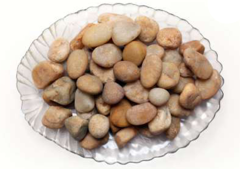 10-12 Mm River Stone Gravl - Color: Brown