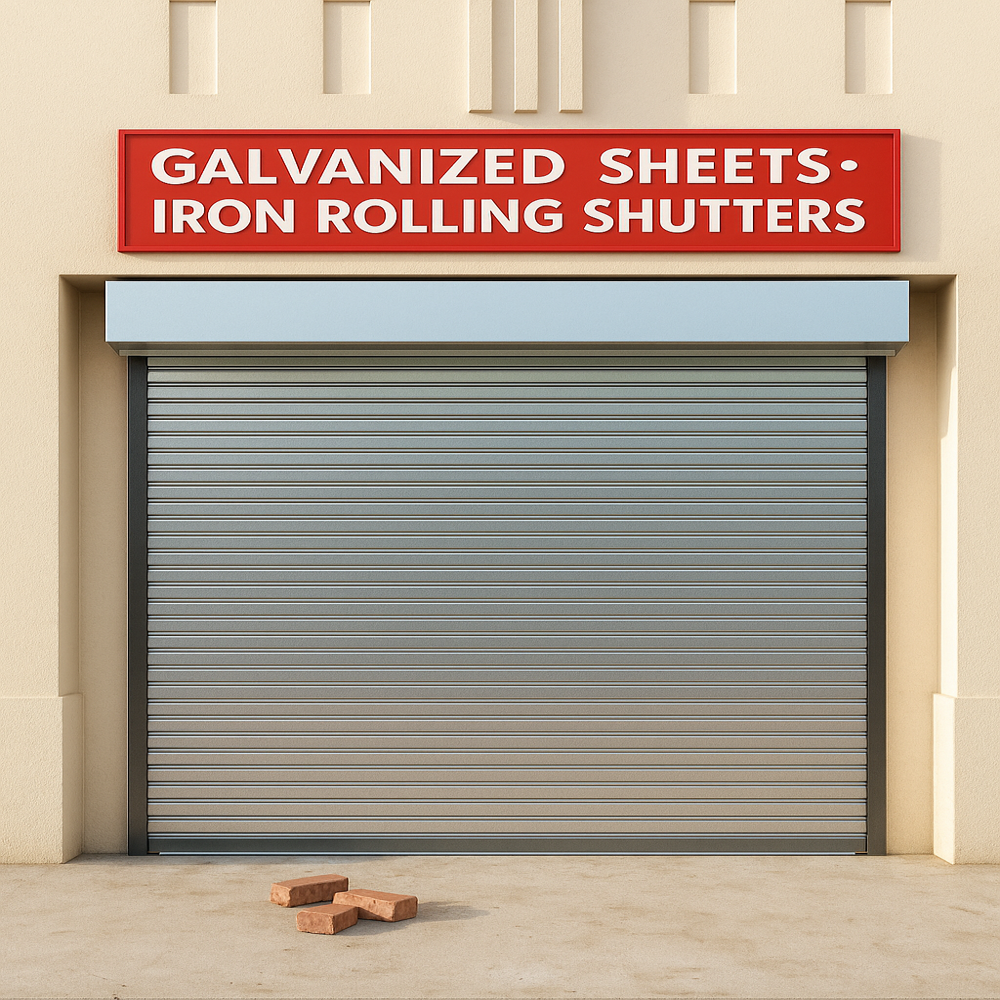 Industrial Rolling Shutter - Color: Silver