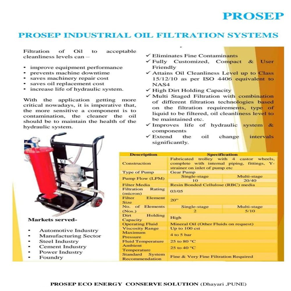 Industrial Filteration System - Color: Multicolor
