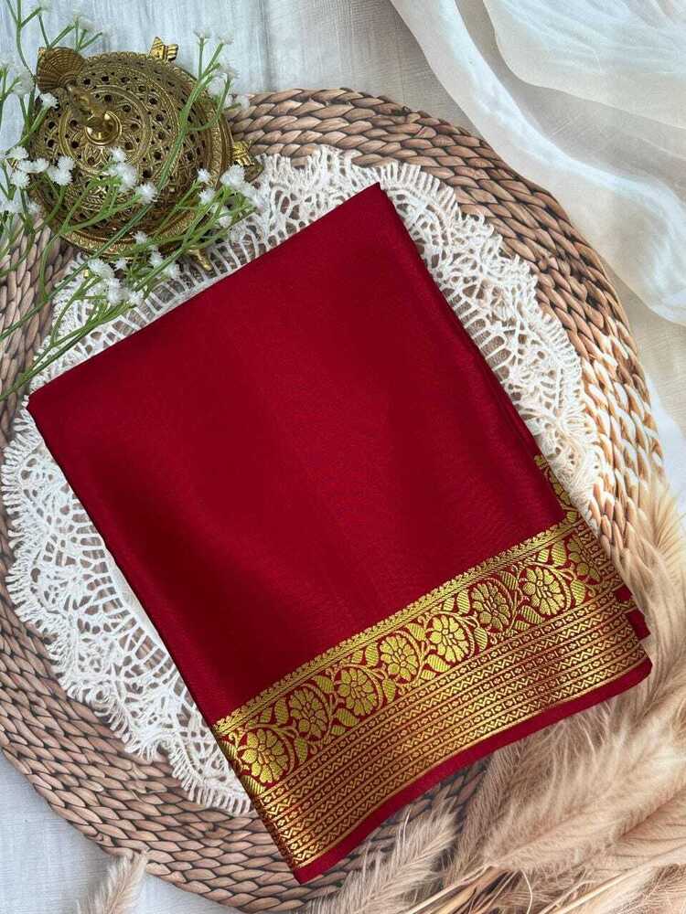 Mysore Crape Silk Saree