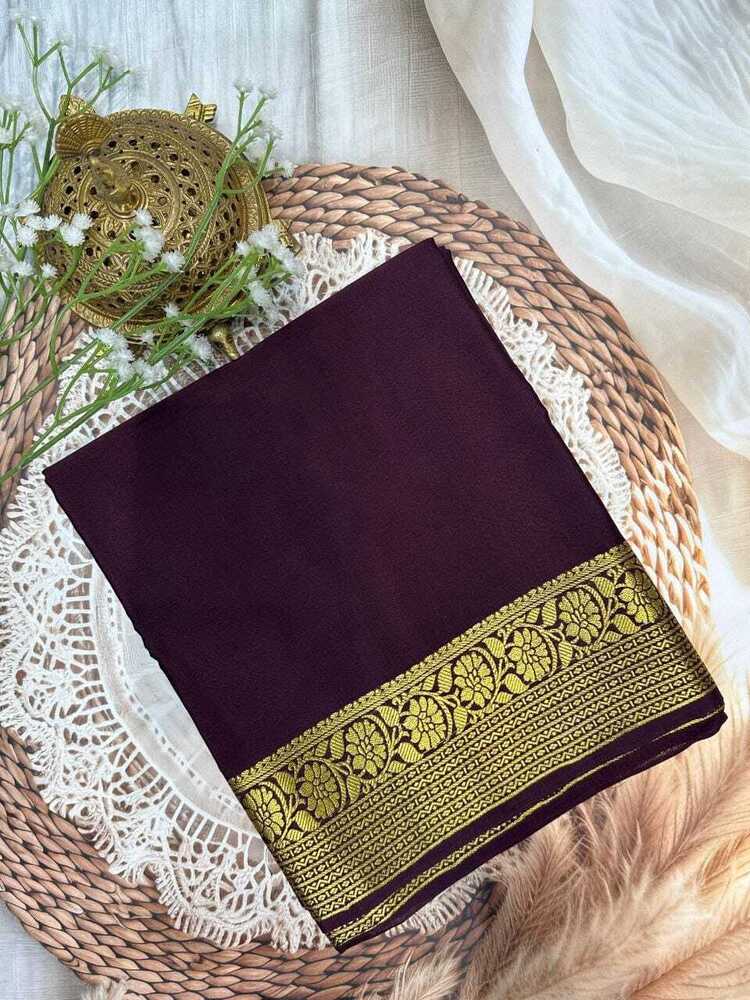 Mysore Crape Silk Saree