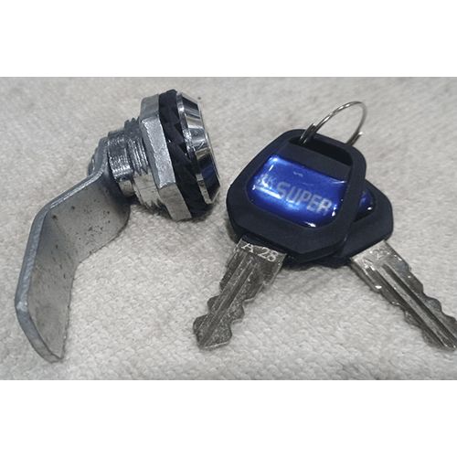 Brass Cam Lock With Key - Color: Silver