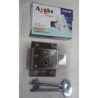 65 Mm Double Action Cupboard Lock - Color: Silver
