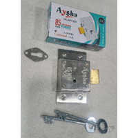 85 Mm 6 Lever Cupboard Lock - Color: Silver