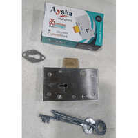 85 Mm Brass Cupboard Lock - Color: Silver