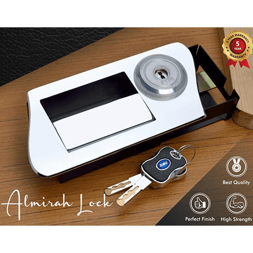 Hindustan Almirah Lock - Color: Silver