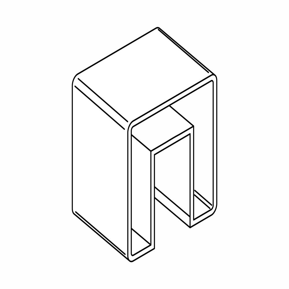 50X50 MM ALUMINIUM HANDRAIL 04VA001
