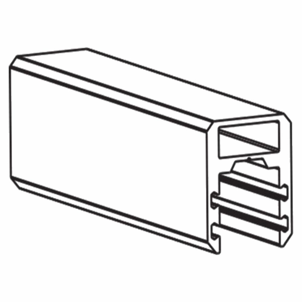 25X25 MM ALUMINIUM HANDRAIL 04VA003