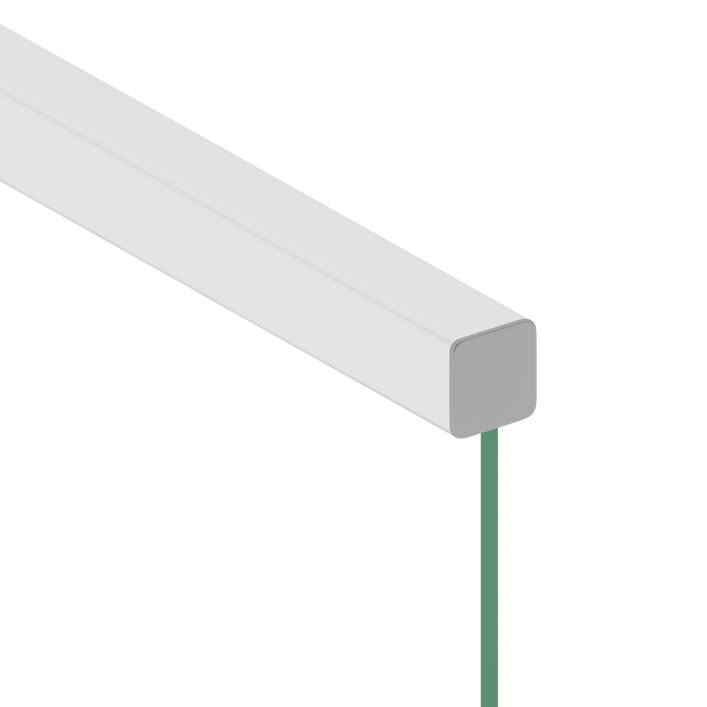 25X25 MM ALUMINIUM HANDRAIL 04VA003