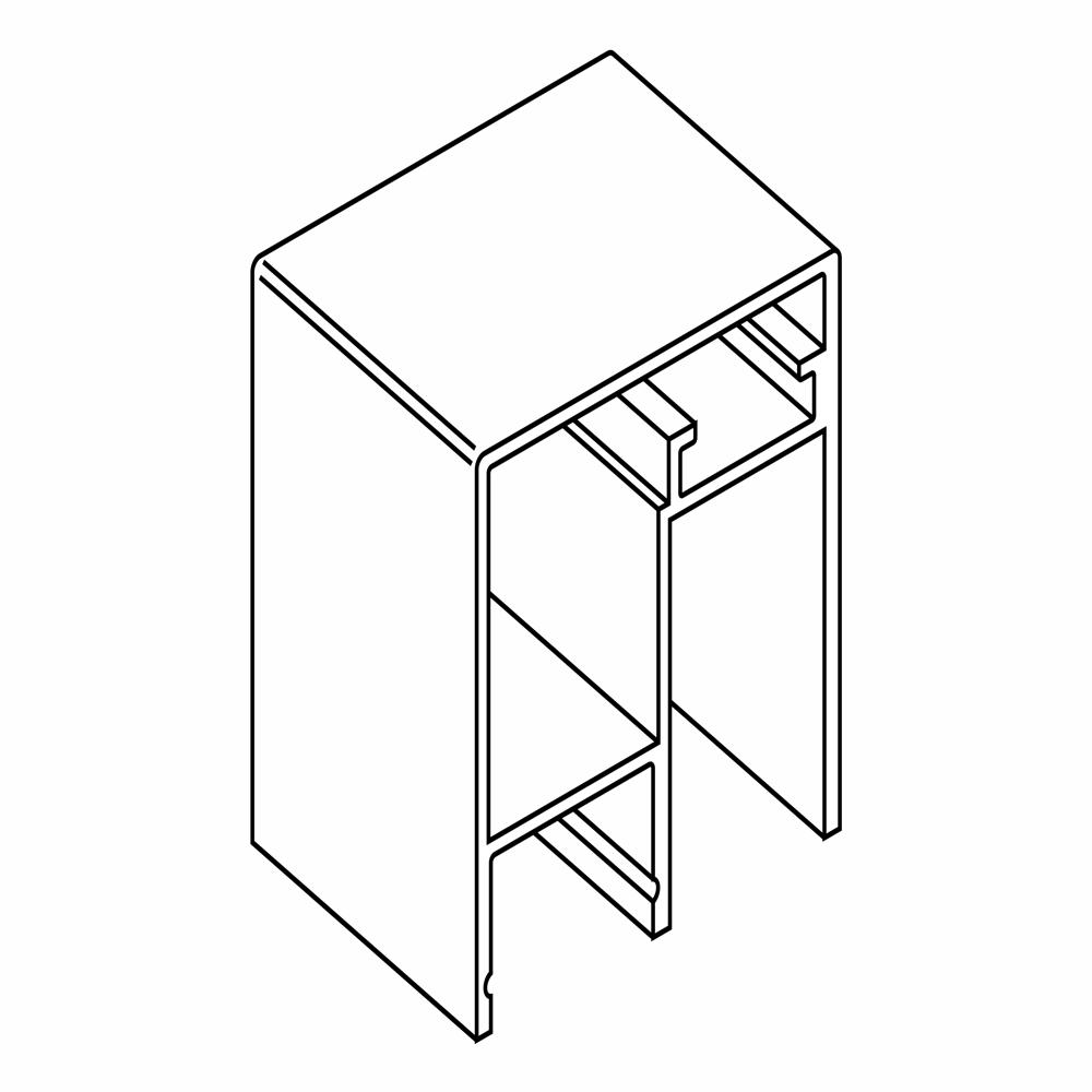 50X50 MM LED ALUMINIUM HANDRAIL 04VA008