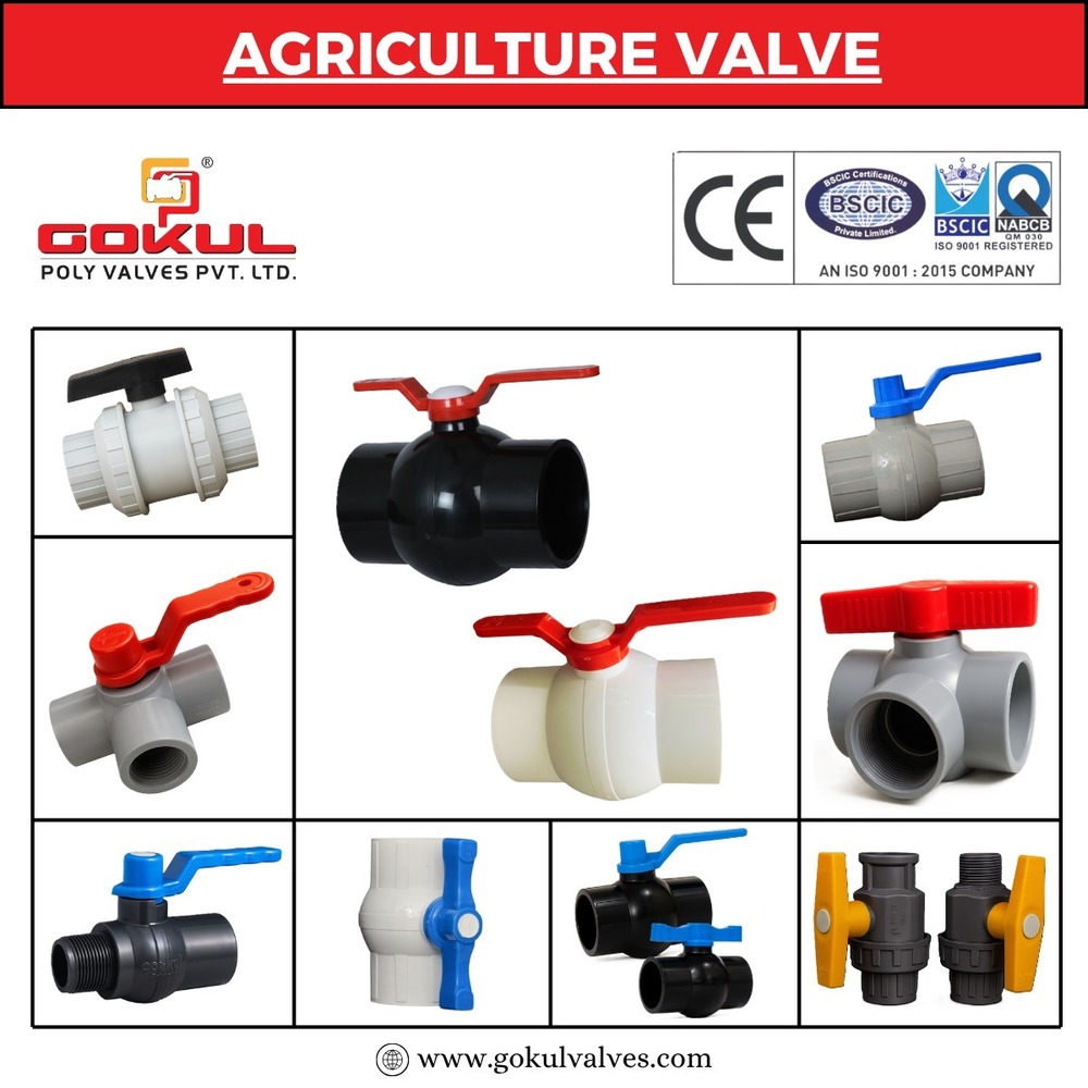 Gokul pvc ball valve white