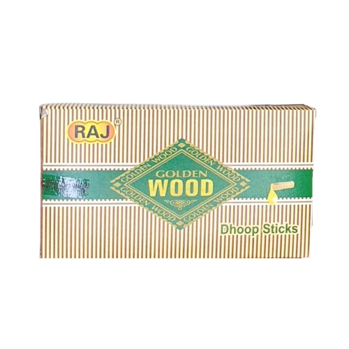 Premium 4-Inch Dhoop - Golden Wood