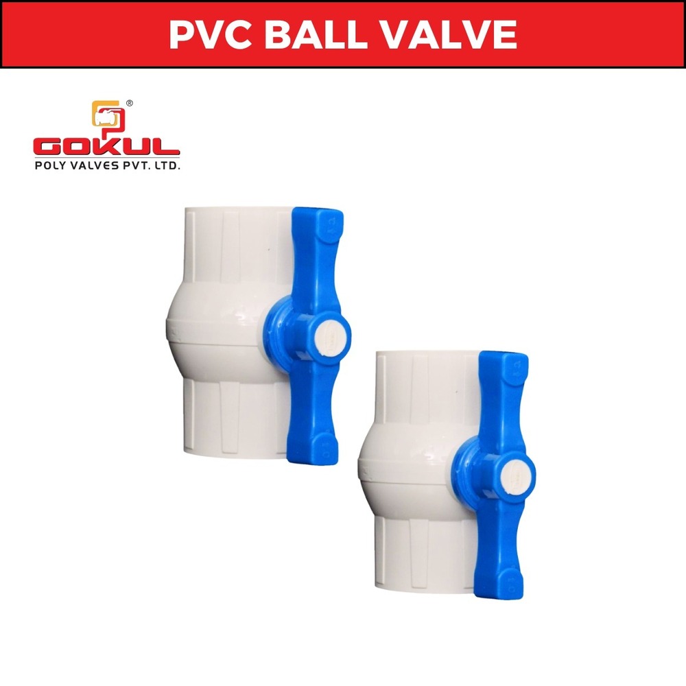 Grey Long Handle Pvc Solid Ball Valve