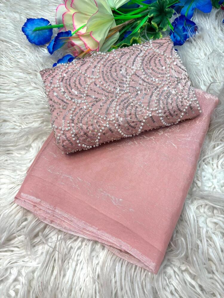 SILK TWO TONE FABRIC SAREE