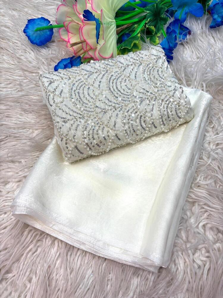 SILK TWO TONE FABRIC SAREE