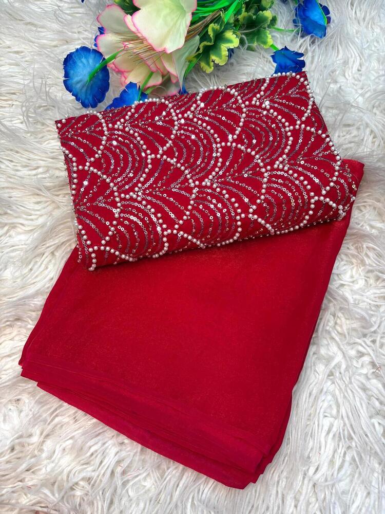 SILK TWO TONE FABRIC SAREE