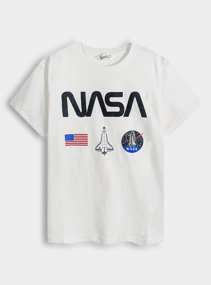 Boys Nasa Printed T-Shirt