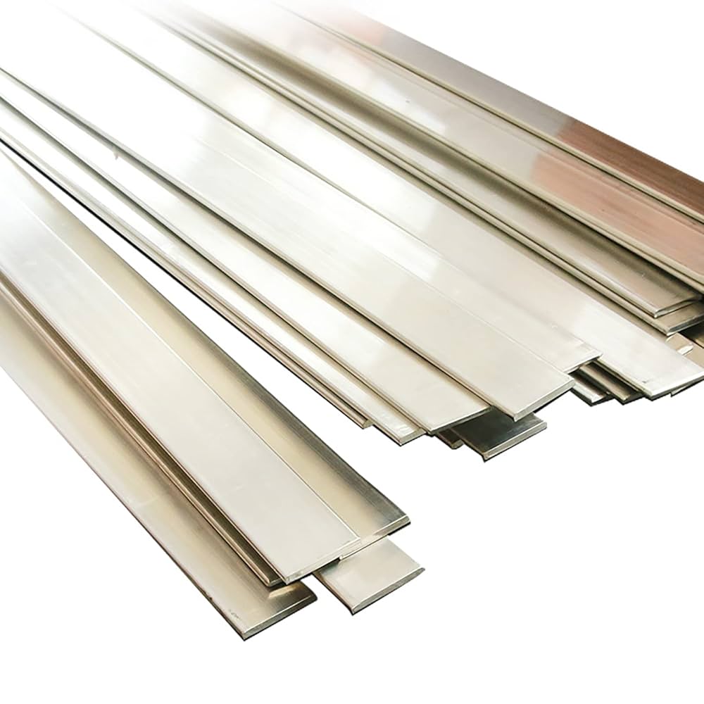 Nickel Busbar - Pure Nickel, Hard Stripe Design | Silver Finish For Construction Applications