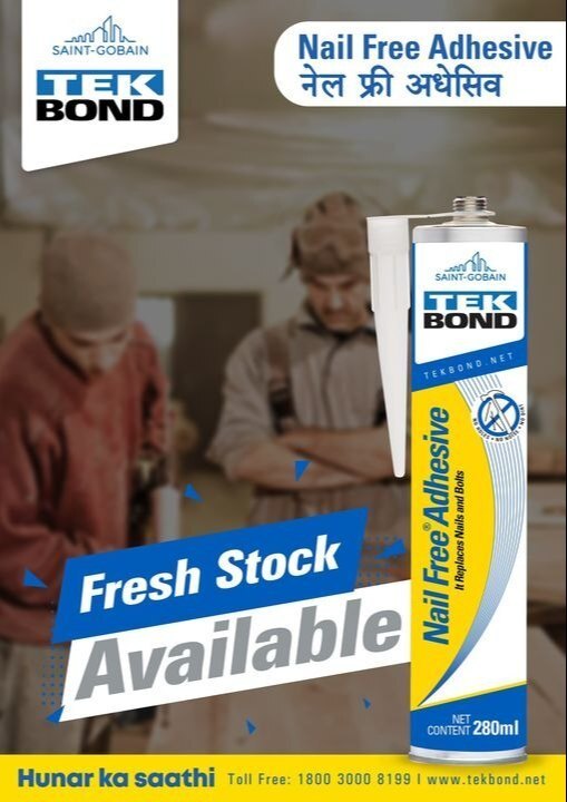 280ml Norton Cartridge Nail Free Adhesive