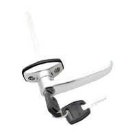 L Handle With Key - Color: Silver